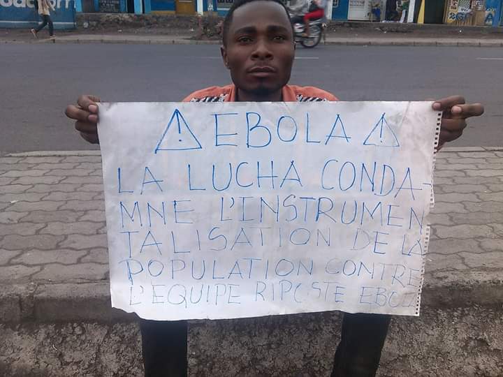 Nord-Kivu: La LUCHA fustige l&rsquo;attitude de la population face aux équipes de riposte contre Ebola