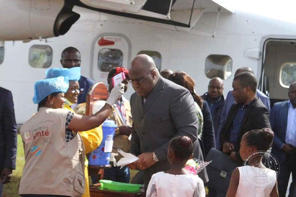 Rdc : Ebola sera complètement vaincue d&rsquo;ici Décembre 2019 affirme Félix Tshisekedi à Beni (Nord-Kivu)