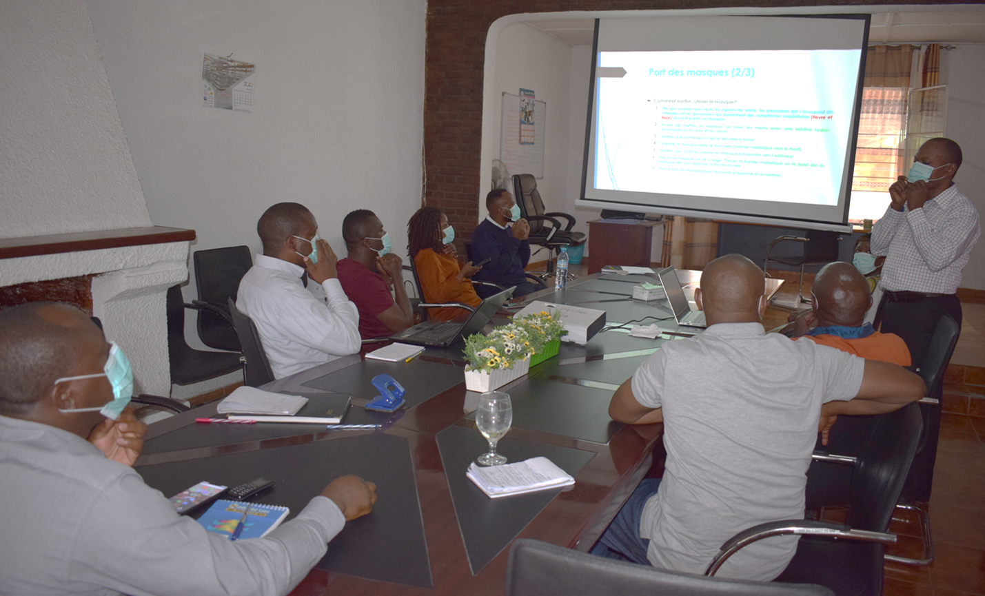 Goma : Le personnel  du PFCGL, formé sur la prévention du Coronavirus