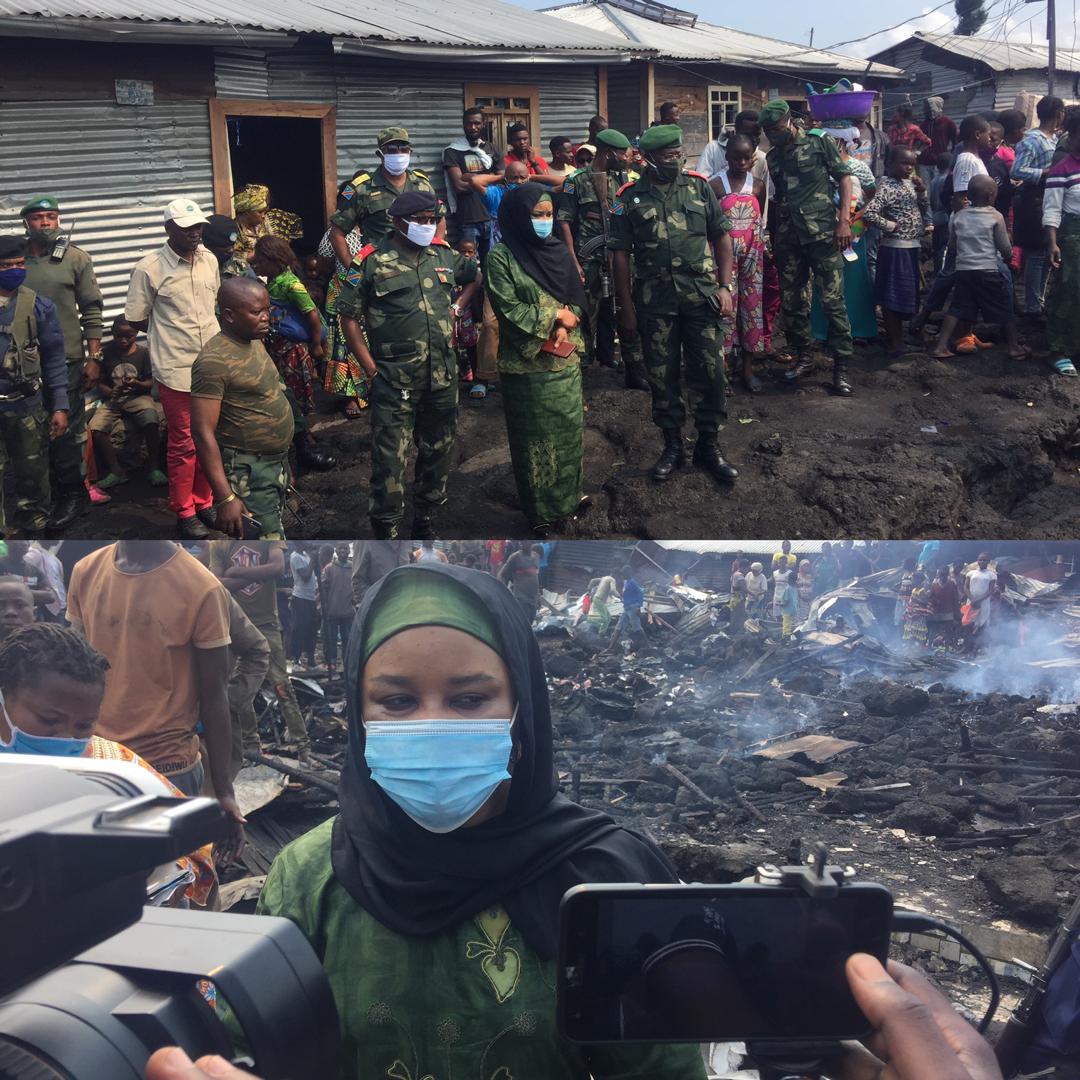 Goma : Incendie de maisons au camp Katindo, le Gouvernement provincial promet son assistance (Nord-Kivu)