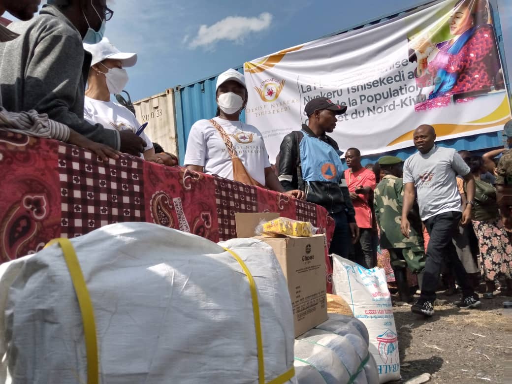 Éruption de Nyiragongo : Après l&rsquo;OVG, plus de 15 mille sinistrés du site Kahembe surpris du don de la FDNT