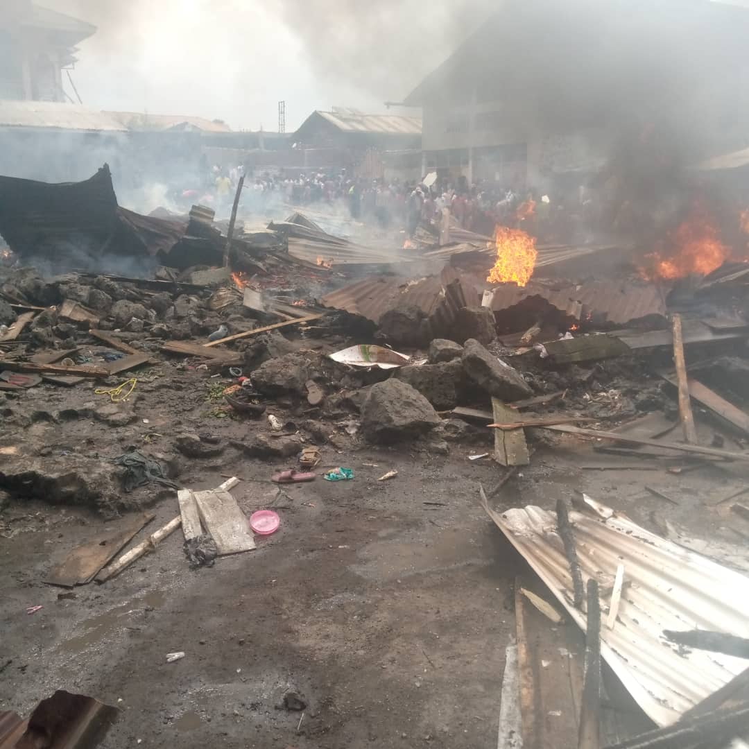Goma: 7 maisons parties dans un incendie au quartier Mabanga-sud