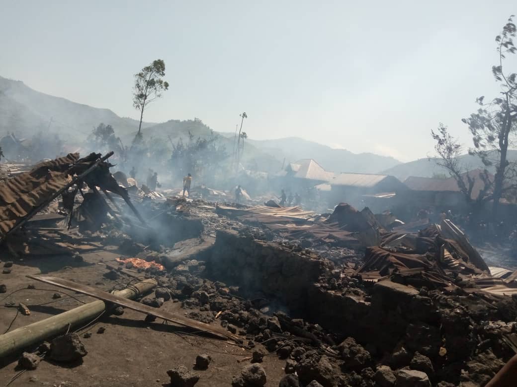 Masisi : 17 maisons et 16 boutiques partent en fumée dans un incendie à Sake.