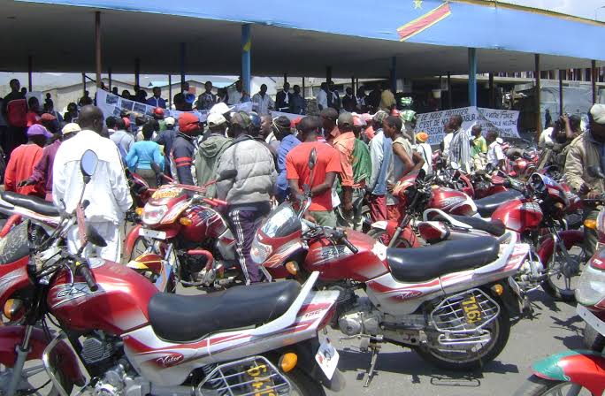 Goma :  Les conducteurs des taxis motos dénoncent la présence des voleurs dans  leur secteur