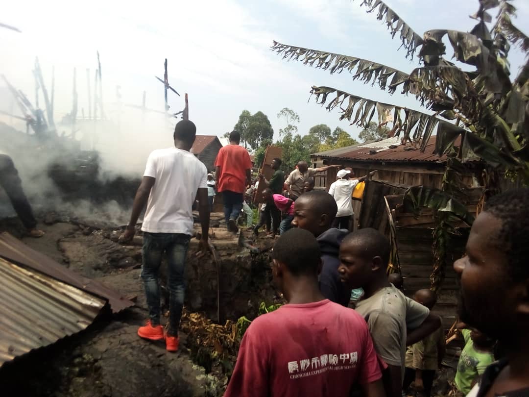 Masisi : Deux maisons réduites en cendres et une autre détruite dans un incendie à Sake