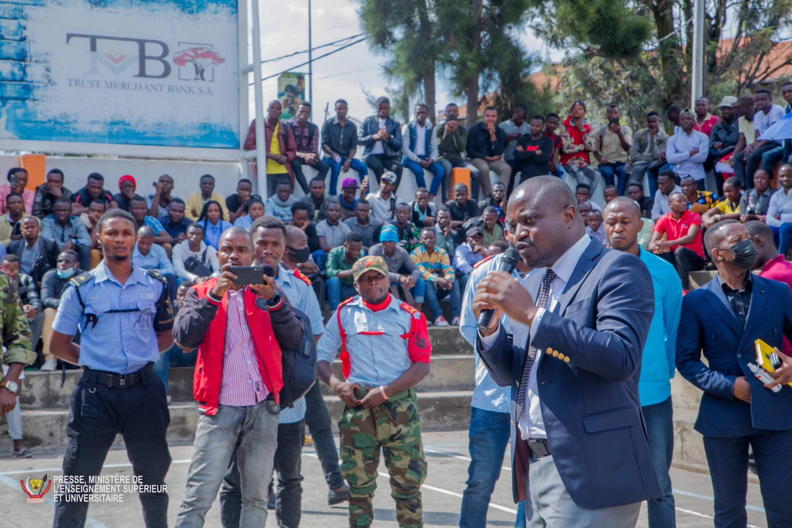 Goma: Muhindo Nzangi Butondo s&rsquo;adresse aux étudiants du campus de Lac