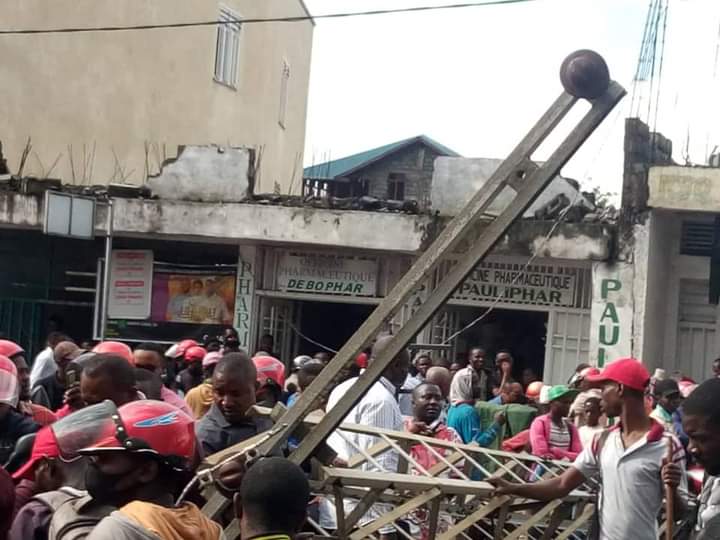 GOMA:Une  pluie torrentielle fait des dégâts énormes dans la ville.