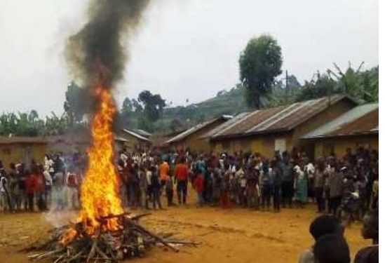 Masisi: Un bandit coupeur de route brûlé vif à Kingi après avoir pillé un véhicule fuso