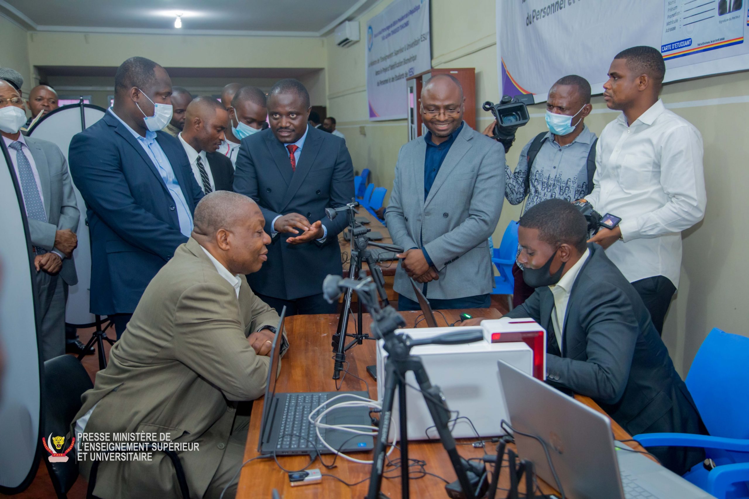 RDC: Le ministre Muhindo Nzangi lance l&rsquo;identification numérique des étudiants et personnel de l&rsquo;ESU