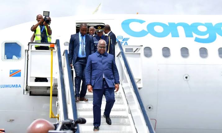 RDC : le président de la république atterri ce matin sur le sol ghanéen