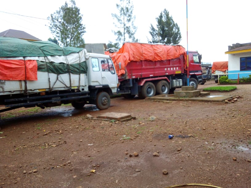 Butembo: Des véhicules de PAM soumis au contrôle après interception au centre ville par la population civile