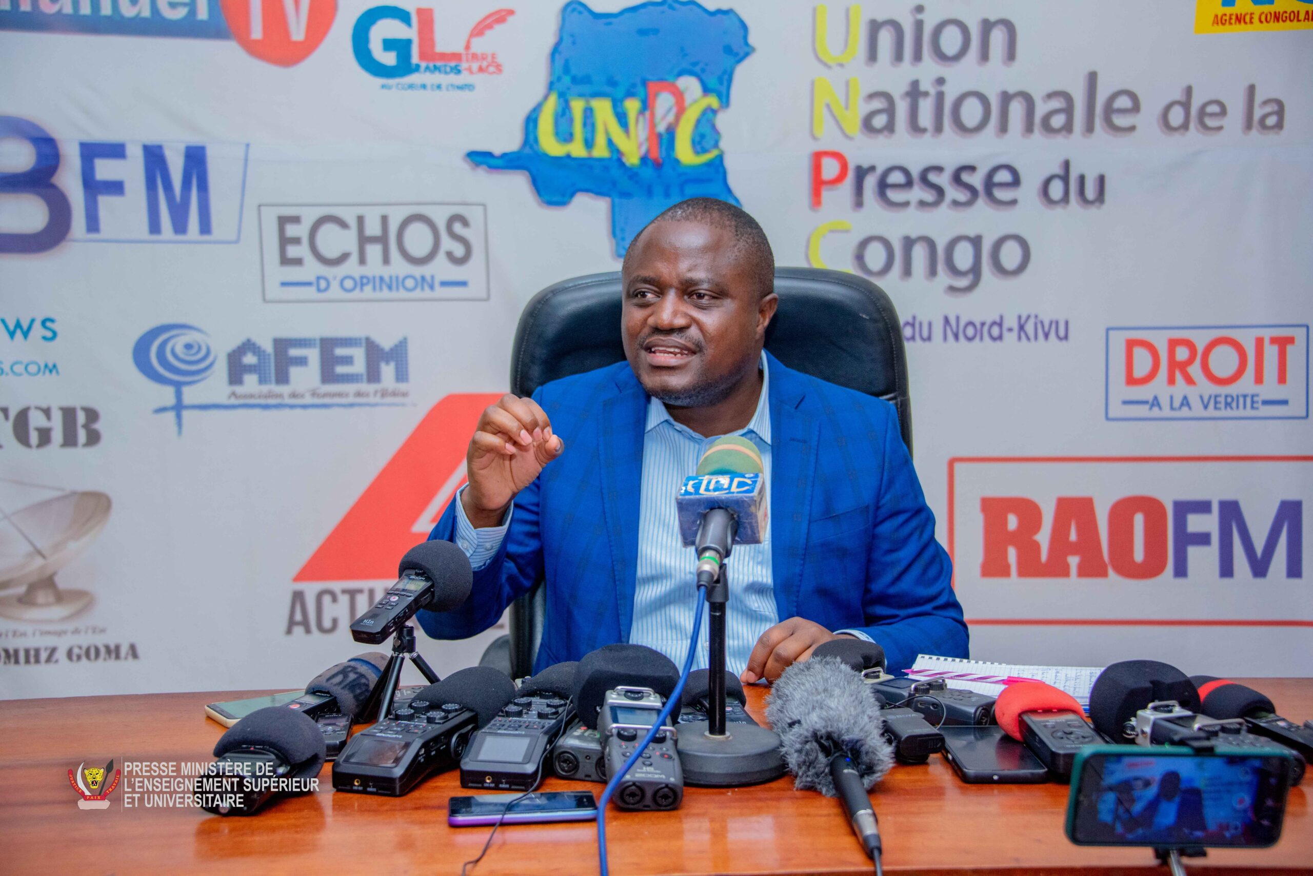 Goma: Le ministre de l&rsquo;ESU Muhindo Nzangi explique la nouvelle loi instituant les réservistes au sein des FARDC