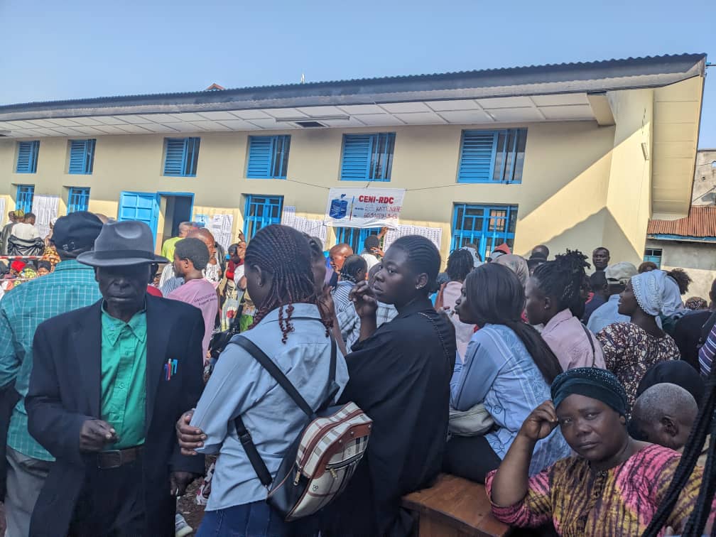 Goma:  engouement aux centres de vote , la population mobilisée pour élire leurs dirigeants