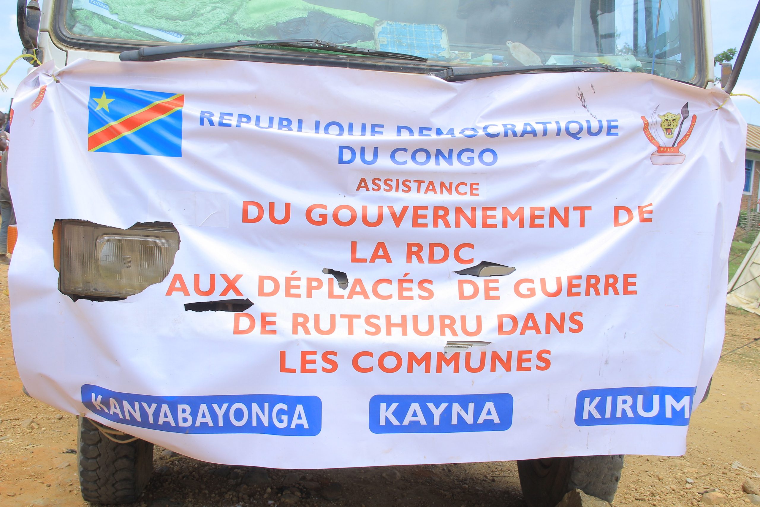 Nord-Kivu : Le deuxième convoi humanitaire du gouvernement congolais, acheminé au sud de Lubero avec 180 tonnes des vivres et médicaments