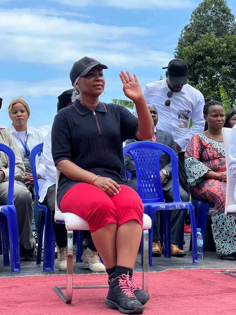 Goma : Marie Olive Lembe Kabila au chevet des déplacés de guerre