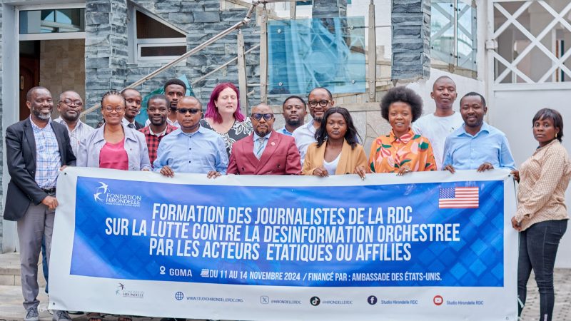 GOMA: La désinformation est étouffée, désormais des journalistes détectives bien armés grâce à la fondation Hirondelle-RDC