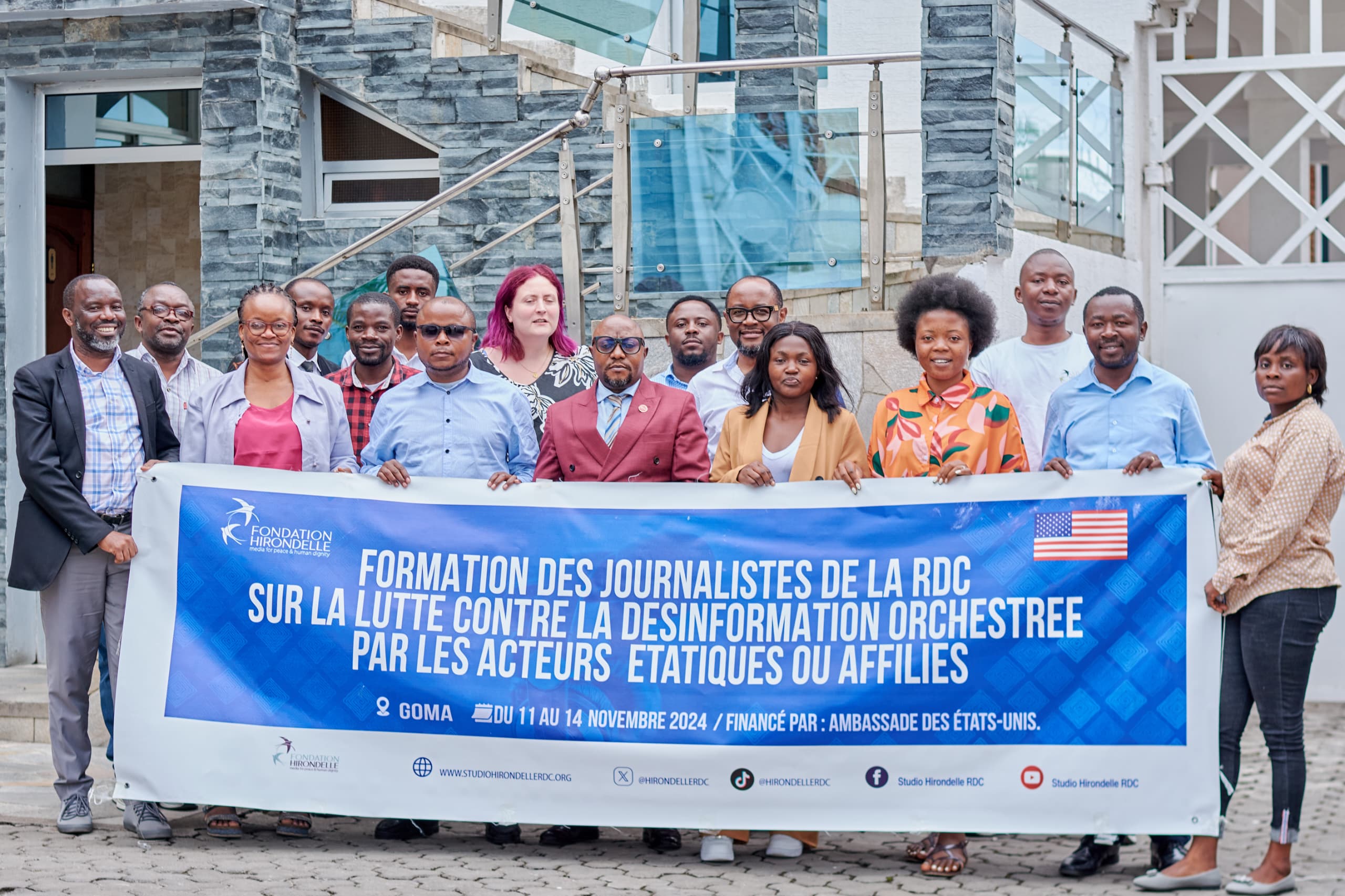 GOMA: La désinformation est étouffée, désormais des journalistes détectives bien armés grâce à la fondation Hirondelle-RDC