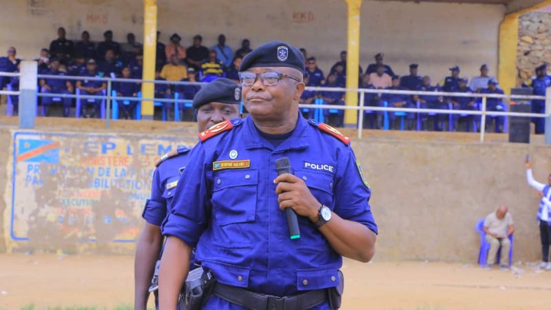 Beni : Le Commissaire Provincial de la PNC/Nord-Kivu préside sa toute première parade