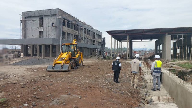 Goma : le PFCIGL implique les services de l’ordre opérationnel dans le suivi minutieux des travaux de construction du Poste frontalier de la Petite Barriere de Goma