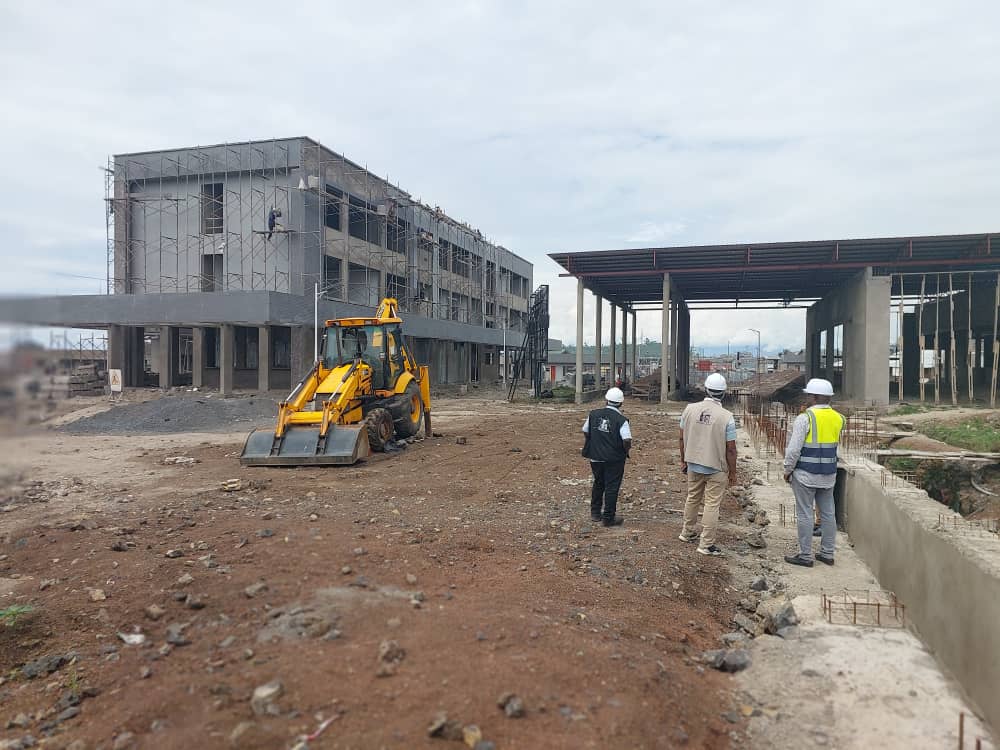 Goma : le PFCIGL implique les services de l’ordre opérationnel dans le suivi minutieux des travaux de construction du Poste frontalier de la Petite Barriere de Goma
