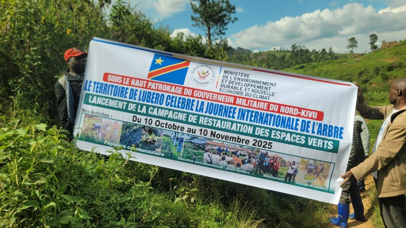 Nord-Kivu : Lancement de la campagne de restauration des espaces verts à Lubero