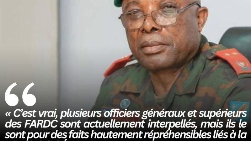 RDC : FARDC et CNDH brisent le silence sur la détention des officiers “Ils sont vivants, en bonne santé et traités conformément à la loi”