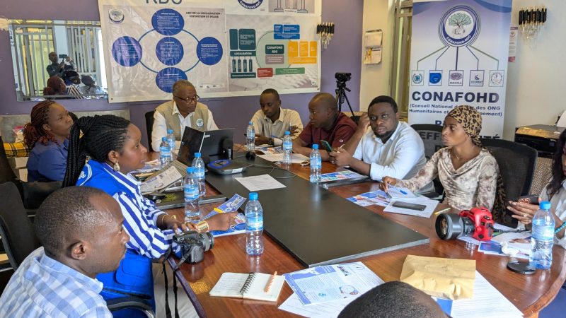 Goma : le CONAFOHD appelle les médias à s’engager pour que l’aide humanitaire atteigne les vrais bénéficiaires