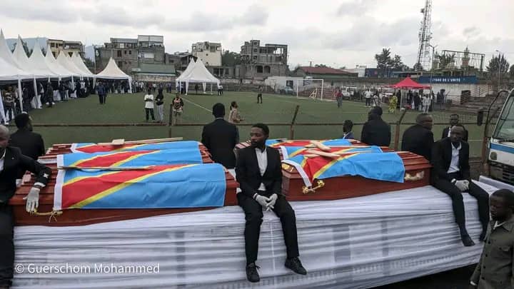 Goma : 22 corps exposés au stade de l’Unité après une frappe meurtrière à Masisi
