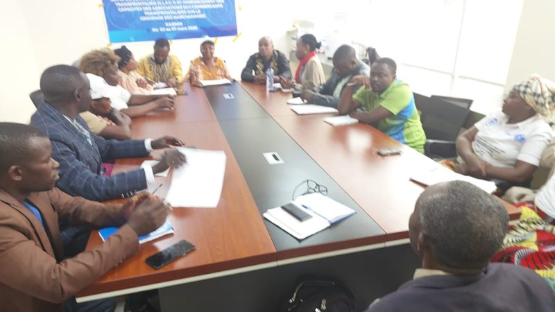 Nord-Kivu : Le PFCIGL appuie les acteurs du commerce transfrontalier réunis au sein du comité local de facilitation du commerce à Kasindi et la P-ACT pour mieux se structurer