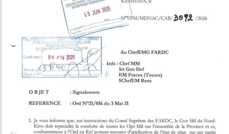 RDC : Le couperet tombe, le Gouverneur Militaire du Nord-Kivu reprend le contrôle absolu des opérations