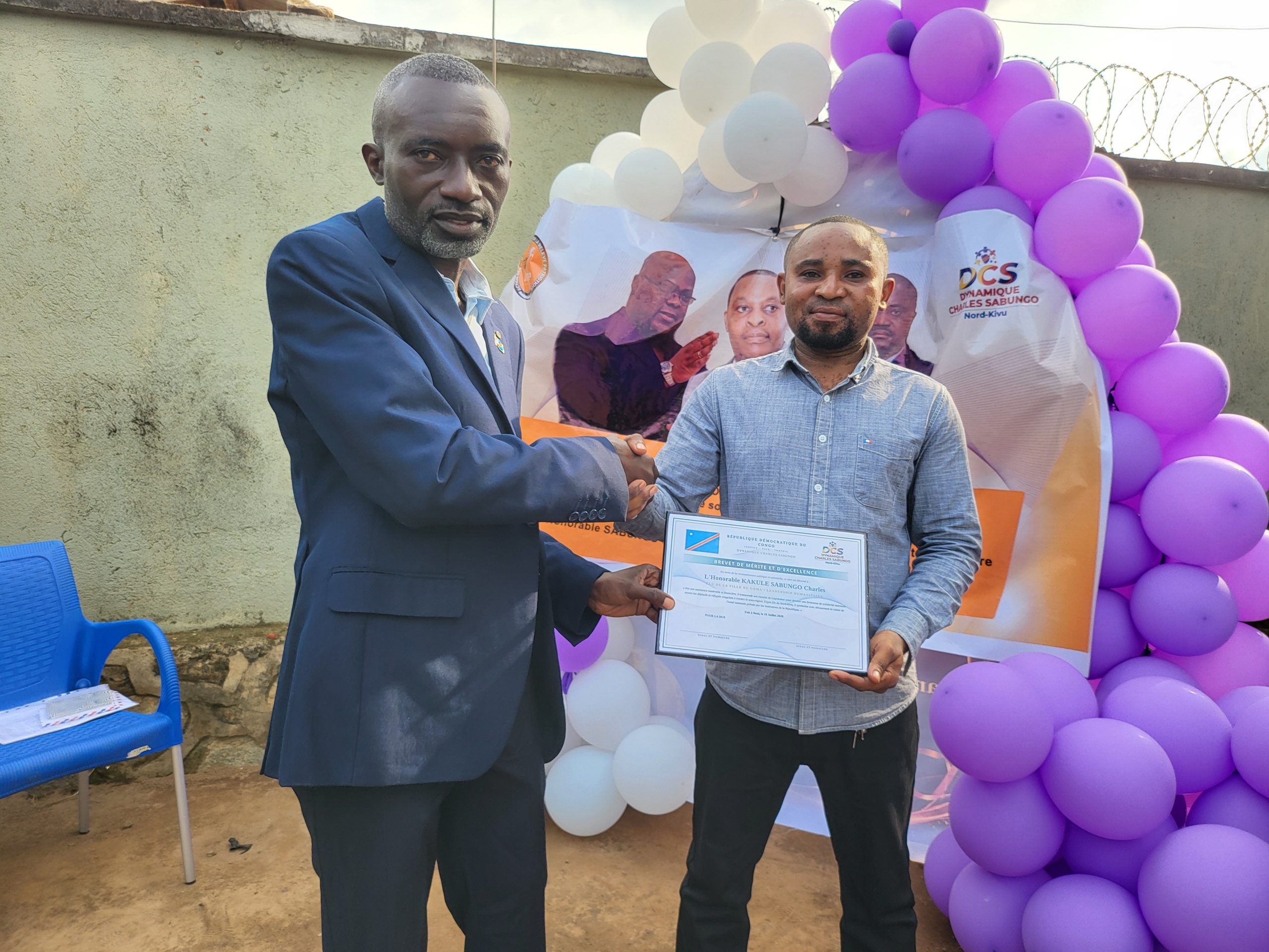 Beni: L&rsquo;AVRP célèbre ses 4 ans et décerne un diplôme de mérite à l&rsquo;honorable Charles SABUNGO pour ses actions humanitaires