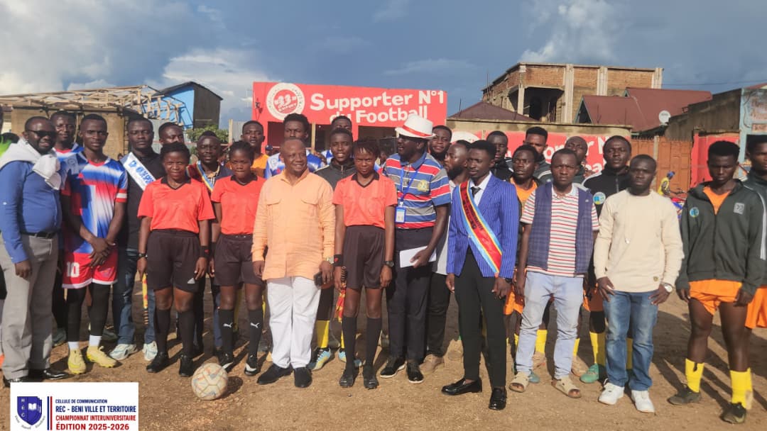 Le football universitaire à Beni : Quand le sport devient le ciment de la cohésion sociale et de la paix