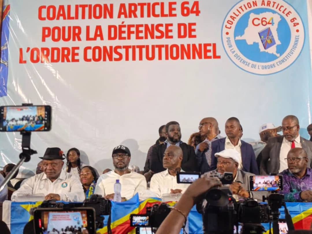 RDC : La Coalition Article 64 rejette les consultations populaires de Félix Tshisekedi et annonce une marche le 15 septembre